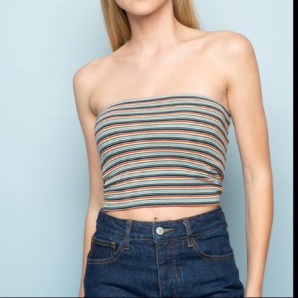 Brandy Melville striped tube top